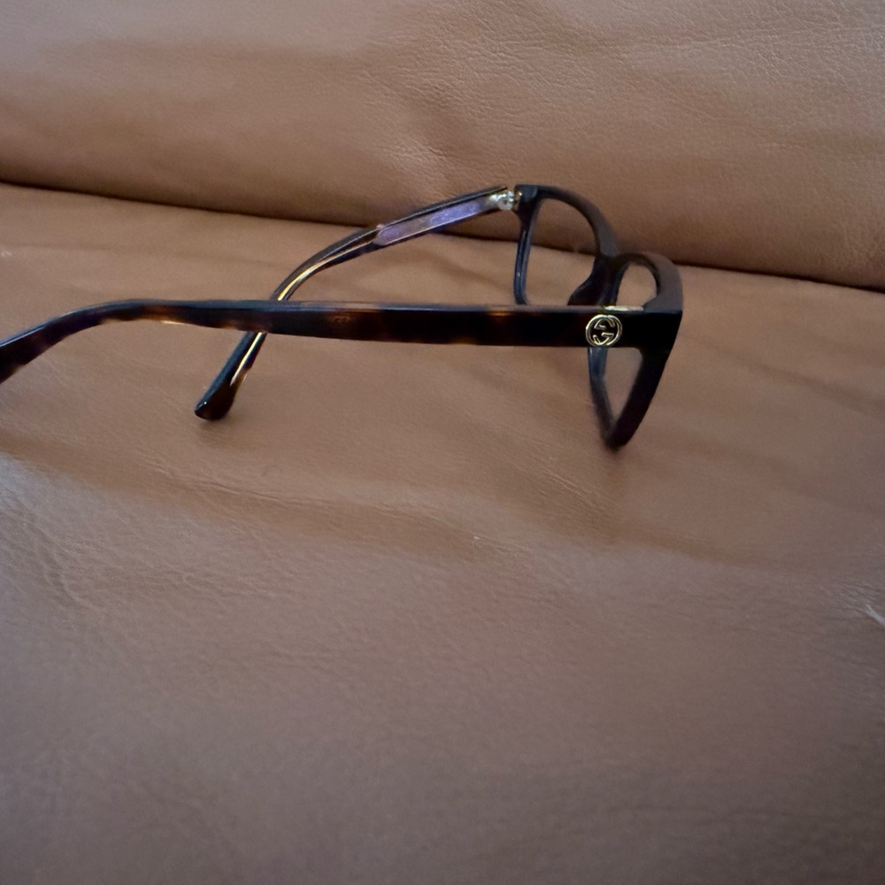 Gucci Black Frames with Vibrant Blue Lenses - Picture 3 of 3